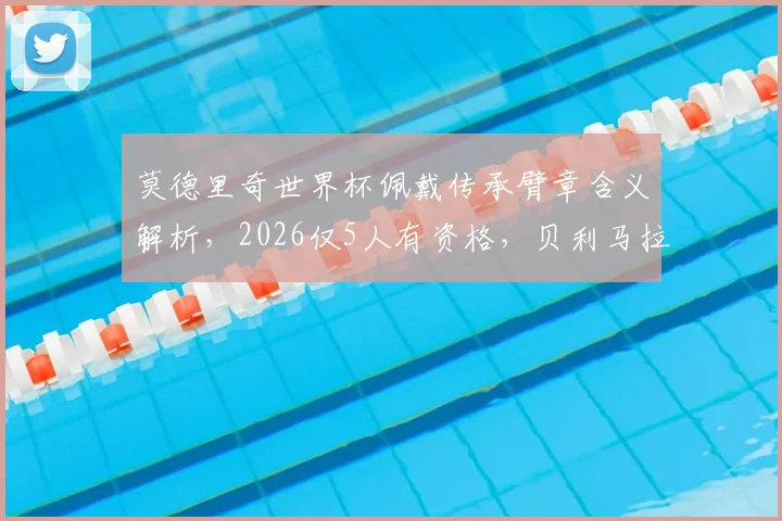 莫德里奇世界杯佩戴传承臂章含义解析，2026仅5人有资格，贝利马拉多纳名宿传承