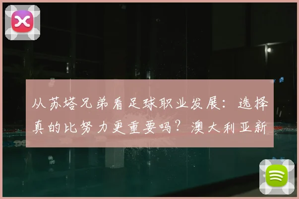 从苏塔兄弟看足球职业发展：选择真的比努力更重要吗？澳大利亚新队长的启示